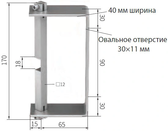 Кронштейн токосъемника М16